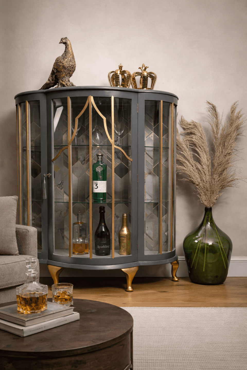 Art Deco Inspired Drinks Cabinet