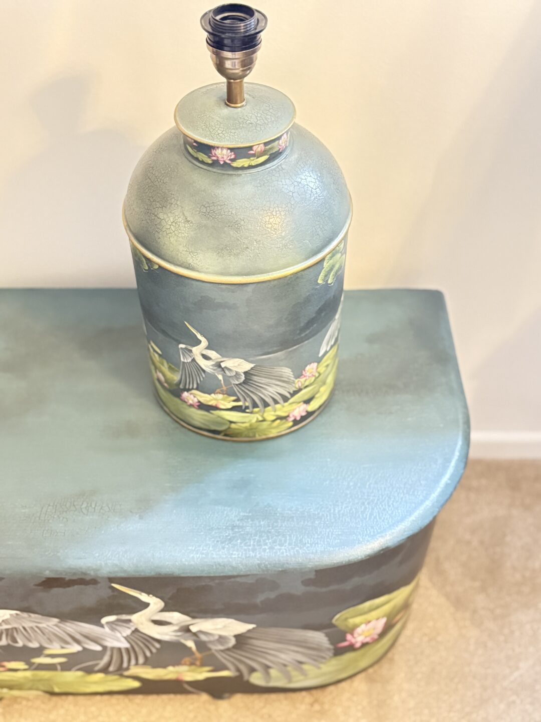 Ardeidae Amare (Heron Love) Art Nouveau Blanket Box - Image 16