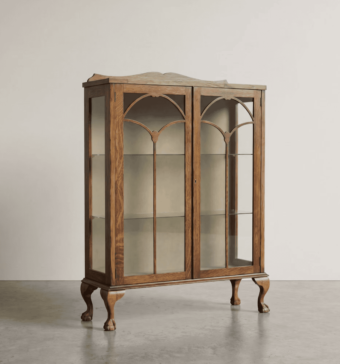 Glass Cabinet with Albany Wonderland Tropical Design