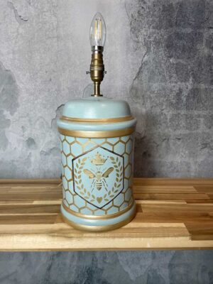 Hand painted Queen Bee lamp